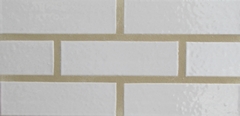 Panel elewacyjny ceglany Emaille blanc cegła szkliwiona